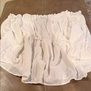 Bloom White Ruffled Blouse